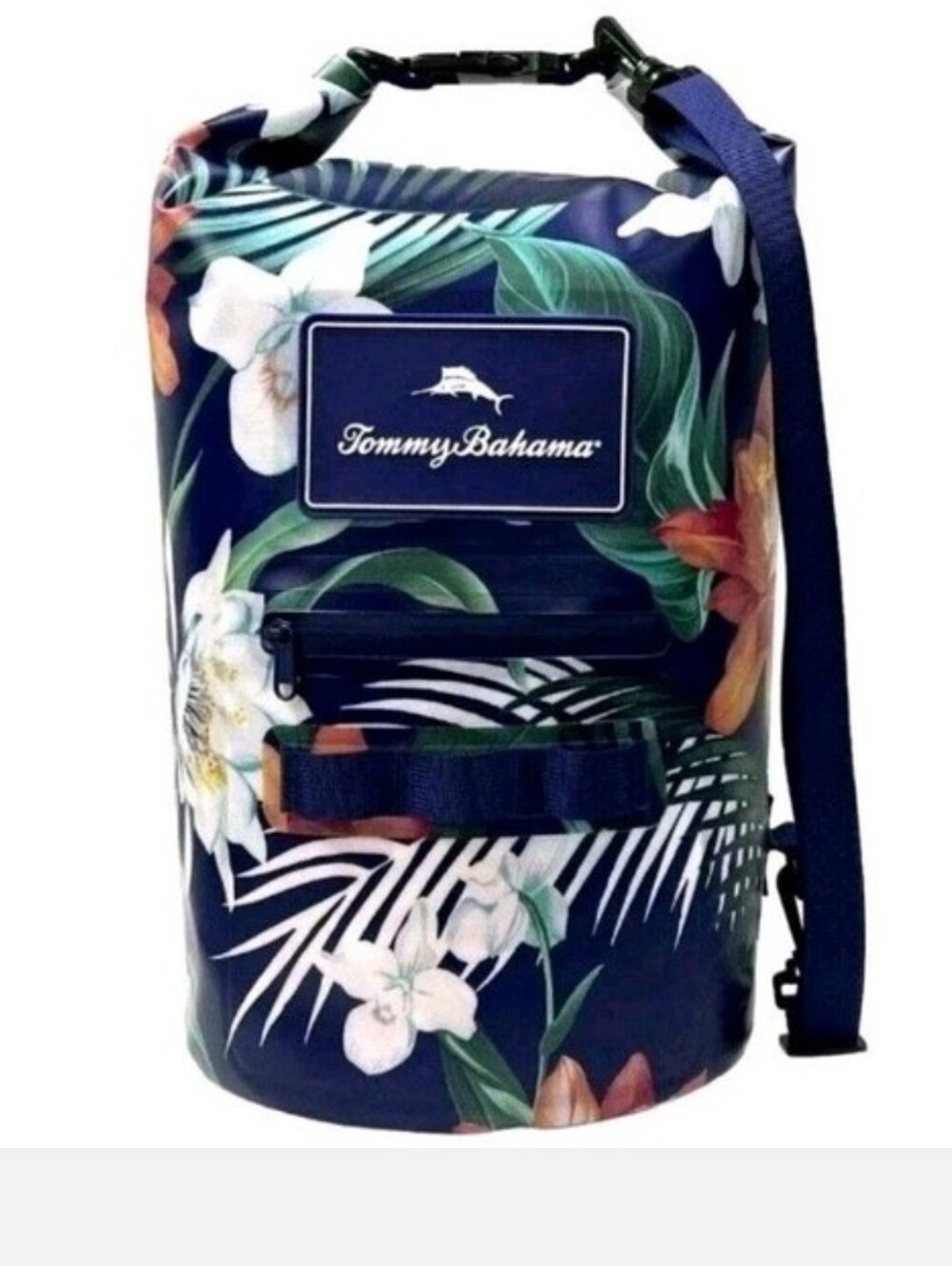 Tommy Bahama 20L Waterproof Dry Bag Dark Floral Beach Kayak Marine Backpack NWT